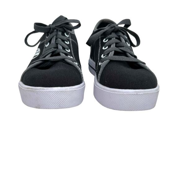 HEELEYS Wheeled Sneakers in Black canvas Gray TZzasrim Unisex Size 5 Big Kid - Picture 6 of 9